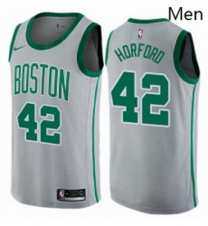 Mens Nike Boston Celtics 42 Al Horford Swingman Gray NBA Jersey City Edition Mens Nike Boston Celtics 42 Al Horford Swingman Gray NBA Jersey City Edition