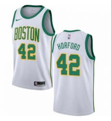 Mens Nike Boston Celtics 42 Al Horford Swingman White NBA Jersey City Edition Mens Nike Boston Celtics 42 Al Horford Swingman White NBA Jersey City Edition