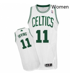 Womens Adidas Boston Celtics 11 Kyrie Irving Authentic White Home NBA Jersey Womens Adidas Boston Celtics 11 Kyrie Irving Authentic White Home NBA Jersey