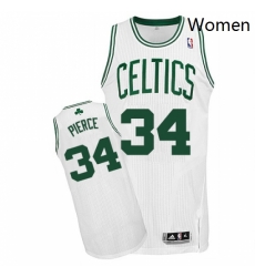 Womens Adidas Boston Celtics 34 Paul Pierce Authentic White Home NBA Jersey Womens Adidas Boston Celtics 34 Paul Pierce Authentic White Home NBA Jersey