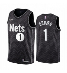 Men Brooklyn Nets 1 Bruce Brown Black NBA Swingman 2020 21 Earned Edition Jersey Men Brooklyn Nets 1 Bruce Brown Black NBA Swingman 2020 21 Earned Edition Jersey