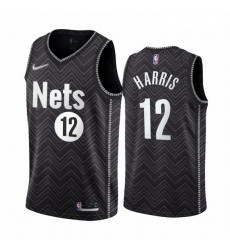 Men Brooklyn Nets 12 Joe Harris Black NBA Swingman 2020 21 Earned Edition Jersey Men Brooklyn Nets 12 Joe Harris Black NBA Swingman 2020 21 Earned Edition Jersey
