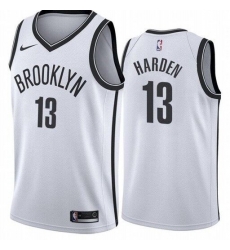 Men Brooklyn Nets 13 James Harden White 2021 Nike Swingman Jersey Men Brooklyn Nets 13 James Harden White 2021 Nike Swingman Jersey