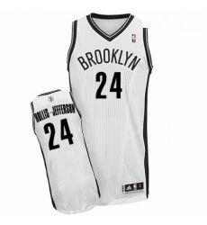 Mens Adidas Brooklyn Nets 24 Rondae Hollis Jefferson Authentic White Home NBA Jersey Mens Adidas Brooklyn Nets 24 Rondae Hollis Jefferson Authentic White Home NBA Jersey