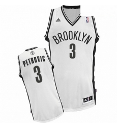Mens Adidas Brooklyn Nets 3 Drazen Petrovic Swingman White Home NBA Jersey Mens Adidas Brooklyn Nets 3 Drazen Petrovic Swingman White Home NBA Jersey