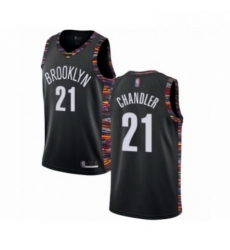 Mens Brooklyn Nets 21 Wilson Chandler Authentic Black Basketball Jersey 2018 19 City Edition Mens Brooklyn Nets 21 Wilson Chandler Authentic Black Basketball Jersey 2018 19 City Edition