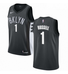 Mens Nike Brooklyn Nets 1 DAngelo Russell Authentic Gray NBA Jersey Statement Edition Mens Nike Brooklyn Nets 1 DAngelo Russell Authentic Gray NBA Jersey Statement Edition
