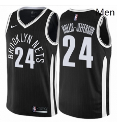 Mens Nike Brooklyn Nets 24 Rondae Hollis Jefferson Swingman Black NBA Jersey City Edition Mens Nike Brooklyn Nets 24 Rondae Hollis Jefferson Swingman Black NBA Jersey City Edition