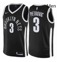 Mens Nike Brooklyn Nets 3 Drazen Petrovic Swingman Black NBA Jersey City Edition Mens Nike Brooklyn Nets 3 Drazen Petrovic Swingman Black NBA Jersey City Edition