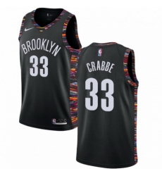 Mens Nike Brooklyn Nets 33 Allen Crabbe Swingman Black NBA Jersey 2018 19 City Edition Mens Nike Brooklyn Nets 33 Allen Crabbe Swingman Black NBA Jersey 2018 19 City Edition