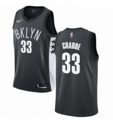 Mens Nike Brooklyn Nets 33 Allen Crabbe Swingman Gray NBA Jersey Statement Edition Mens Nike Brooklyn Nets 33 Allen Crabbe Swingman Gray NBA Jersey Statement Edition