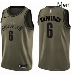 Mens Nike Brooklyn Nets 6 Sean Kilpatrick Swingman Green Salute to Service NBA Jersey Mens Nike Brooklyn Nets 6 Sean Kilpatrick Swingman Green Salute to Service NBA Jersey