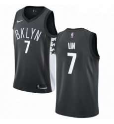 Mens Nike Brooklyn Nets 7 Jeremy Lin Swingman Gray NBA Jersey Statement Edition Mens Nike Brooklyn Nets 7 Jeremy Lin Swingman Gray NBA Jersey Statement Edition