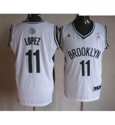Nets 11 Brook Lopez White Home Stitched NBA Jersey Nets 11 Brook Lopez White Home Stitched NBA Jersey