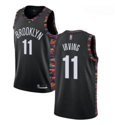Nets #11 Kyrie Irving Black Basketball Swingman City Edition 2018 19 Jersey Nets #11 Kyrie Irving Black Basketball Swingman City Edition 2018 19 Jersey