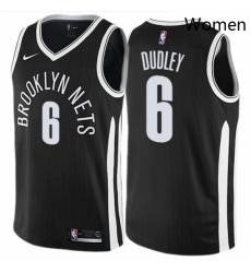 Womens Nike Brooklyn Nets 6 Jared Dudley Swingman Black NBA Jersey City Edition Womens Nike Brooklyn Nets 6 Jared Dudley Swingman Black NBA Jersey City Edition
