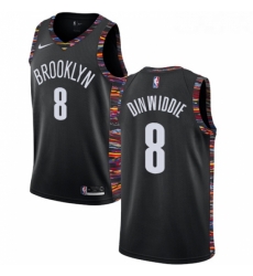 Womens Nike Brooklyn Nets 8 Spencer Dinwiddie Swingman Black NBA Jersey 2018 19 City Edition Womens Nike Brooklyn Nets 8 Spencer Dinwiddie Swingman Black NBA Jersey 2018 19 City Edition