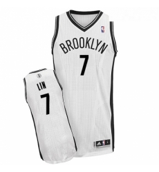 Youth Adidas Brooklyn Nets 7 Jeremy Lin Authentic White Home NBA Jersey Youth Adidas Brooklyn Nets 7 Jeremy Lin Authentic White Home NBA Jersey