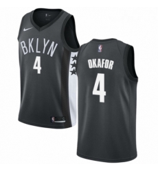 Youth Nike Brooklyn Nets 4 Jahlil Okafor Swingman Gray NBA Jersey Statement Edition Youth Nike Brooklyn Nets 4 Jahlil Okafor Swingman Gray NBA Jersey Statement Edition