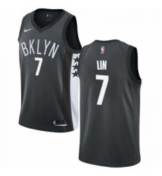 Youth Nike Brooklyn Nets 7 Jeremy Lin Authentic Gray NBA Jersey Statement Edition Youth Nike Brooklyn Nets 7 Jeremy Lin Authentic Gray NBA Jersey Statement Edition
