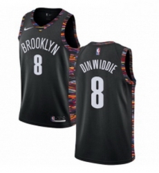 Youth Nike Brooklyn Nets 8 Spencer Dinwiddie Swingman Black NBA Jersey 2018 19 City Edition Youth Nike Brooklyn Nets 8 Spencer Dinwiddie Swingman Black NBA Jersey 2018 19 City Edition