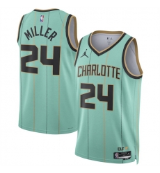 Men Charlotte Hornets 24 Brandon Miller Mint 2024 25 City Edition Stitched Basketball Jersey Men Charlotte Hornets 24 Brandon Miller Mint 2024 25 City Edition Stitched Basketball Jersey