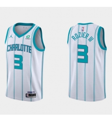 Men Charlotte Hornets 3 Terry Rozier III White Stitched Basketball Jersey Men Charlotte Hornets 3 Terry Rozier III White Stitched Basketball Jersey