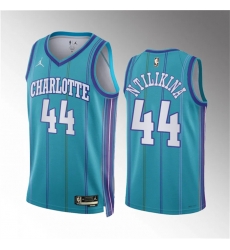 Men Charlotte Hornets 44 Frank Ntilikina Teal 2023 24 Classic Edition Stitched Basketball Jersey Men Charlotte Hornets 44 Frank Ntilikina Teal 2023 24 Classic Edition Stitched Basketball Jersey