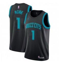 Men Nike Charlotte Hornets 1 Malik Monk Black NBA Jordan Swingman City Edition 2018 19 Jersey Men Nike Charlotte Hornets 1 Malik Monk Black NBA Jordan Swingman City Edition 2018 19 Jersey