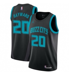 Men Nike Charlotte Hornets 20 Gordon Hayward Black NBA Jordan Swingman City Edition 2018 19 Jersey Men Nike Charlotte Hornets 20 Gordon Hayward Black NBA Jordan Swingman City Edition 2018 19 Jersey