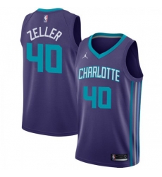 Men Nike Charlotte Hornets 40 Cody Zeller Purple NBA Jordan Swingman Statement Edition Jersey Men Nike Charlotte Hornets 40 Cody Zeller Purple NBA Jordan Swingman Statement Edition Jersey