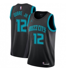 Nike Charlotte Hornets 12 Kelly Oubre Jr Black NBA Jordan Swingman City Edition 2018 19 Jersey Nike Charlotte Hornets 12 Kelly Oubre Jr Black NBA Jordan Swingman City Edition 2018 19 Jersey