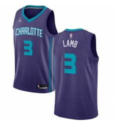 Nike Hornets #3 Jeremy Lamb Purple NBA Jordan Swingman Statement Edition Jersey Nike Hornets #3 Jeremy Lamb Purple NBA Jordan Swingman Statement Edition Jersey