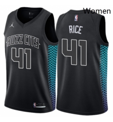 Womens Nike Jordan Charlotte Hornets 41 Glen Rice Swingman Black NBA Jersey City Edition Womens Nike Jordan Charlotte Hornets 41 Glen Rice Swingman Black NBA Jersey City Edition