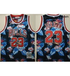 Bulls 23 Michael Jordan Black 1997 98 Hardwood Classics Floral Fashion Swingman Jersey Bulls 23 Michael Jordan Black 1997 98 Hardwood Classics Floral Fashion Swingman Jersey
