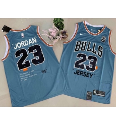 Bulls 23 Michael Jordan Blue Commemorative Edition Basketball Jersey Bulls 23 Michael Jordan Blue Commemorative Edition Basketball Jersey