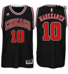 Chicago Bulls 10 Lauri Markkanen Alternate Black New Swingman Stitched NBA Jersey Chicago Bulls 10 Lauri Markkanen Alternate Black New Swingman Stitched NBA Jersey