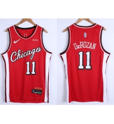 Men Chicago Bulls 11 DeMar DeRozan 75th Anniversary Red Edition Swingman Stitched Basketball Jersey Men Chicago Bulls 11 DeMar DeRozan 75th Anniversary Red Edition Swingman Stitched Basketball Jersey