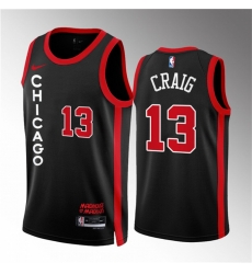 Men Chicago Bulls 13 Torrey Craig Black 2023 24 City Edition Stitched Basketball Jersey Men Chicago Bulls 13 Torrey Craig Black 2023 24 City Edition Stitched Basketball Jersey