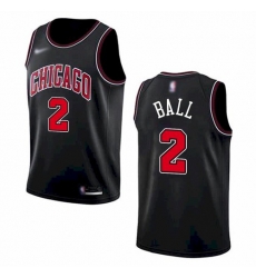 Men Chicago Bulls 2 Lonzo Ball Black 2021 Nike Swingman Stitched Jersey Men Chicago Bulls 2 Lonzo Ball Black 2021 Nike Swingman Stitched Jersey