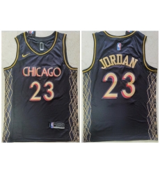 Men Chicago Bulls 23 Michael Jordan Black 2021 City Edition Nike Swingman Jersey Men Chicago Bulls 23 Michael Jordan Black 2021 City Edition Nike Swingman Jersey