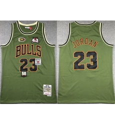 Men Chicago Bulls 23 Michael Jordan Green 1997 98 Throwback Stitched Basketball Jersey Men Chicago Bulls 23 Michael Jordan Green 1997 98 Throwback Stitched Basketball Jersey