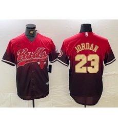 Men Chicago Bulls 23 Michael Jordan Red Black With Patch Cool Base Stitched Baseball jerseys 5 Men Chicago Bulls 23 Michael Jordan Red Black With Patch Cool Base Stitched Baseball jerseys 5