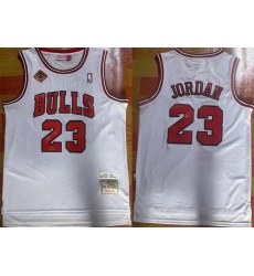 Men Chicago Bulls 23 Michael Jordan White 1997 98 Stitched Jersey Men Chicago Bulls 23 Michael Jordan White 1997 98 Stitched Jersey
