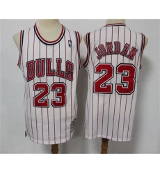 Men Chicago Bulls 23 Michael Jordan White Red Stripes 1996 97 Throwback Stitched Jersey Men Chicago Bulls 23 Michael Jordan White Red Stripes 1996 97 Throwback Stitched Jersey