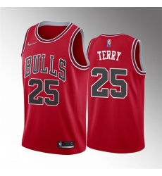Men Chicago Bulls 25 Dalen Terry Red 75th Anniversary Stitched Basketball JerseyS Men Chicago Bulls 25 Dalen Terry Red 75th Anniversary Stitched Basketball JerseyS