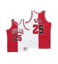 Men Chicago Bulls 25 Steve Kerr White Red Throwback Stitched Jerse Men Chicago Bulls 25 Steve Kerr White Red Throwback Stitched Jerse