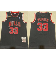 Men Chicago Bulls 33 Scottie Pippen 1997 98 Black Throwback Stitched Jersey Men Chicago Bulls 33 Scottie Pippen 1997 98 Black Throwback Stitched Jersey