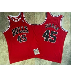 Men Chicago Bulls 45 Michael Jordan Red 1994 95 Hardwood Classics Jersey Men Chicago Bulls 45 Michael Jordan Red 1994 95 Hardwood Classics Jersey