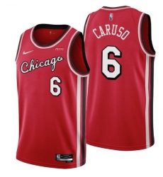 Men Chicago Bulls 6 Alex Caruso 75th Anniversary Red Edition Swingman Stitched Basketball Jersey Men Chicago Bulls 6 Alex Caruso 75th Anniversary Red Edition Swingman Stitched Basketball Jersey